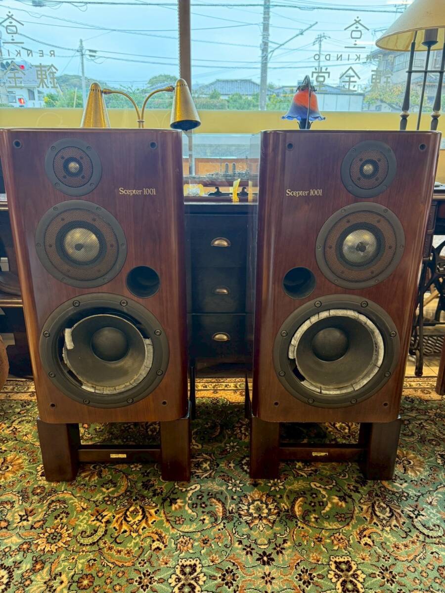 【中古品】直取り対応可能 ONKYO Scepter 1001 ペア 台付 AS 2001 音出し確認済み 2個口発送_画像1