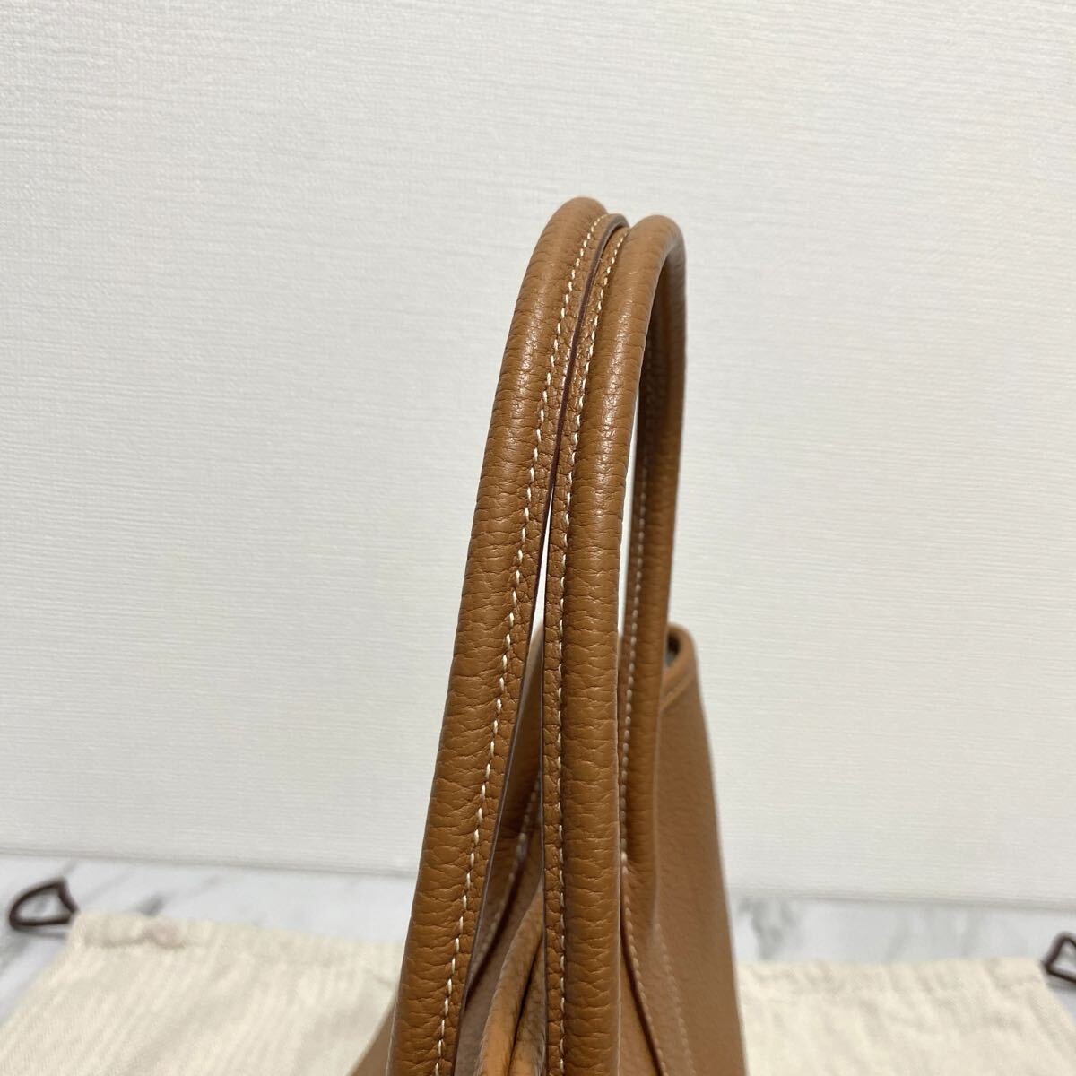 1円 極美品 HERMES ガーデンパーティ TPM ネゴンダ ゴールド エルメス ガーデンパーティTPM ガーデンパーティー ブラウン 茶