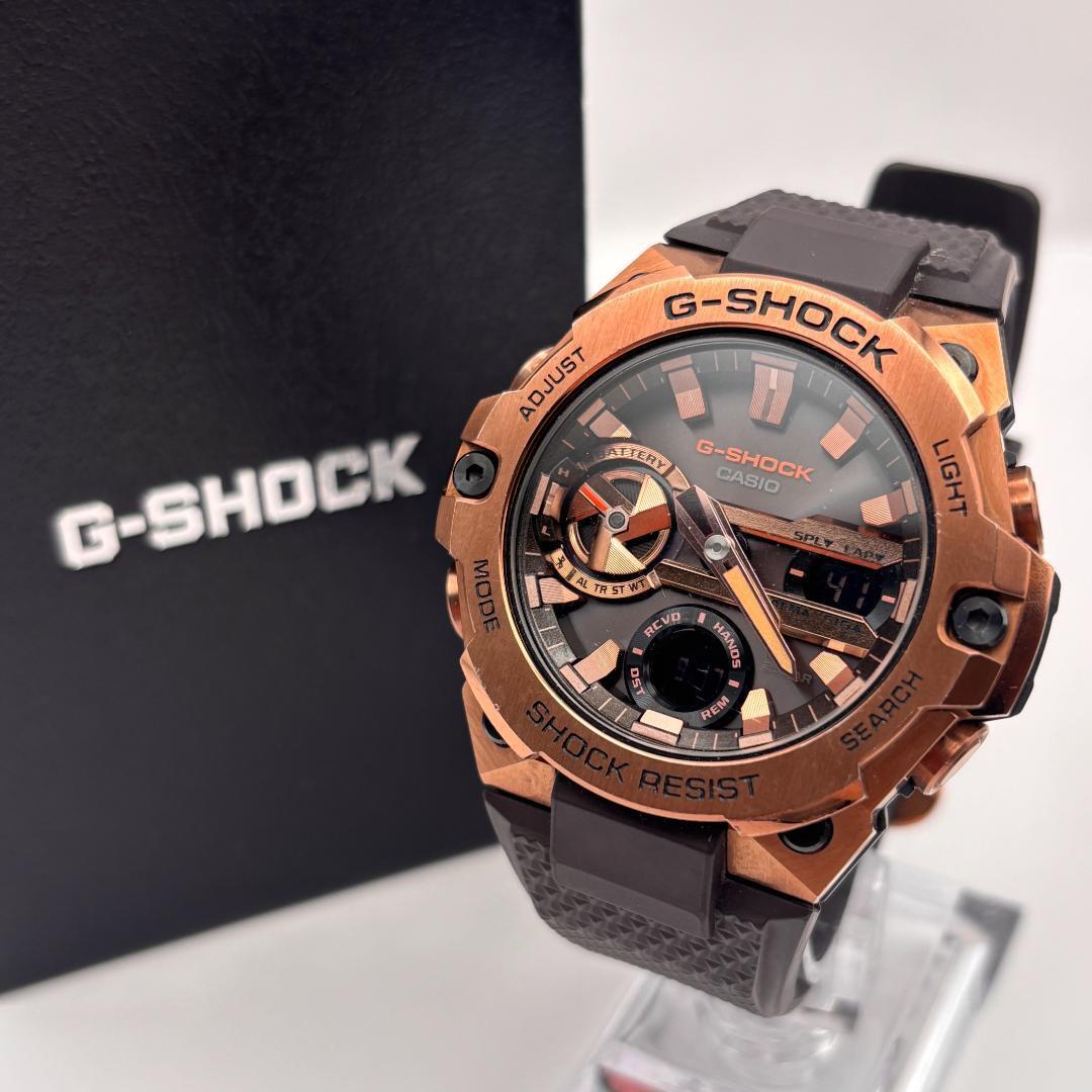 稼働品 美品 G-SHOCK Gショック GST-B400MV-5AJF G-STEEL