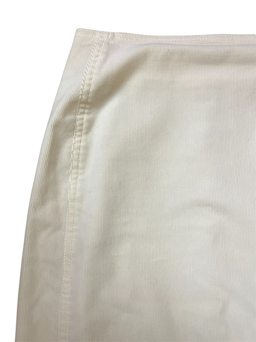 ☆ MACPHEE マカフィー コーデュロイIラインマキシスカート white ホワイト #32 レディース_画像6