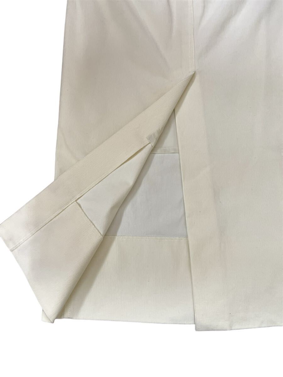 ☆ MACPHEE マカフィー コーデュロイIラインマキシスカート white ホワイト #32 レディース_画像7