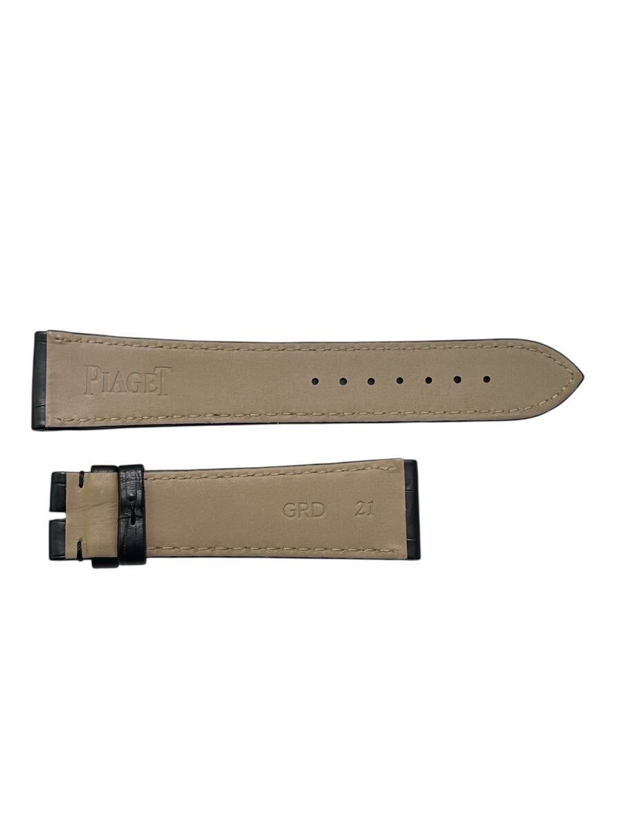 ☆【未使用品】PIAGET ピアジェ 21mm 革ベルト レザーベルト クロコ Black ブラック 腕時計用バンド_画像2