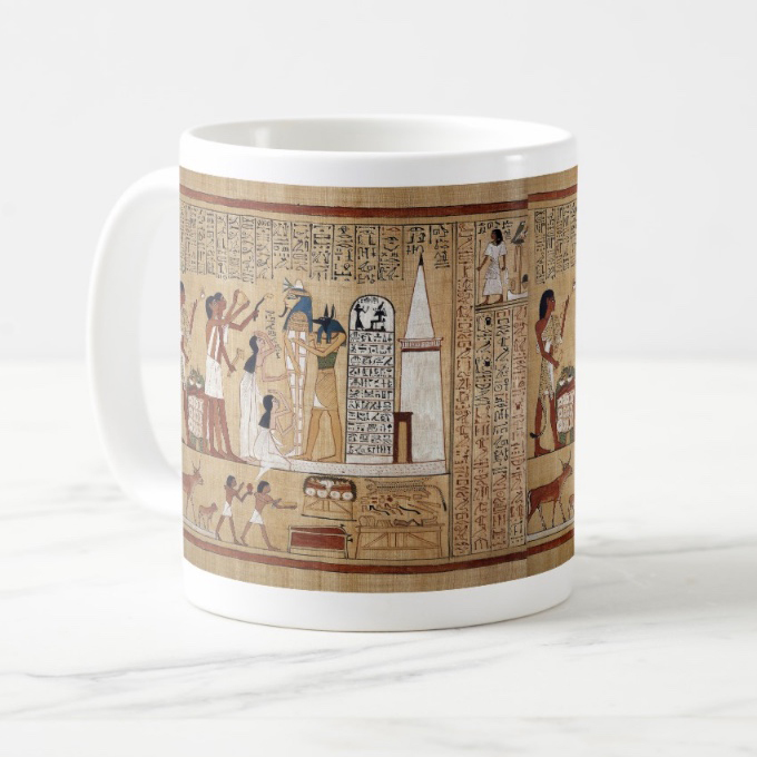 アヌビスが描かれている『死者の書』のマグカップ:フォトマグ(古代エジプトシリーズ)_画像4