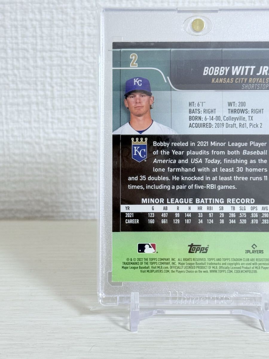 [SSP!]Topps Stadium Club 2022 Bobby Witt Jr. RC Image Variation /200 SP SSP