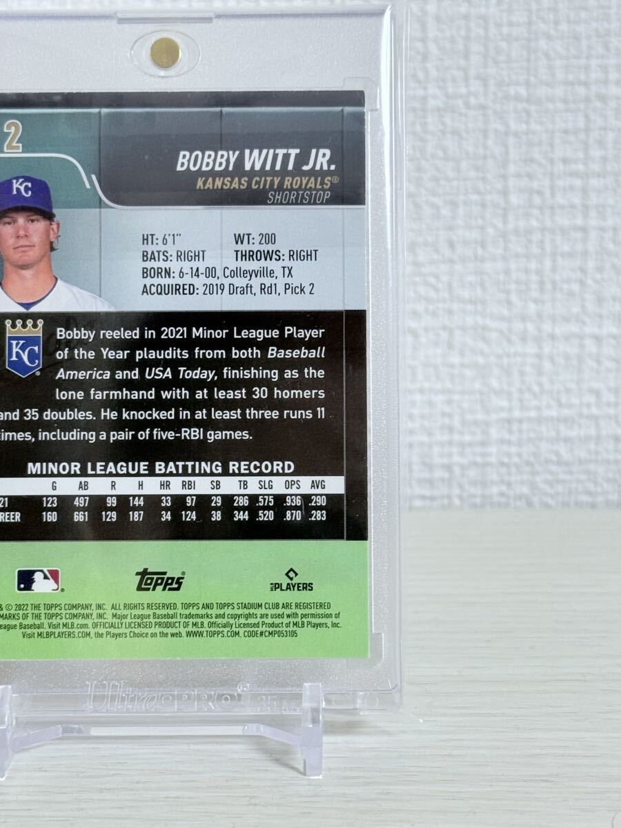 [SSP!]Topps Stadium Club 2022 Bobby Witt Jr. RC Image Variation /200 SP SSP