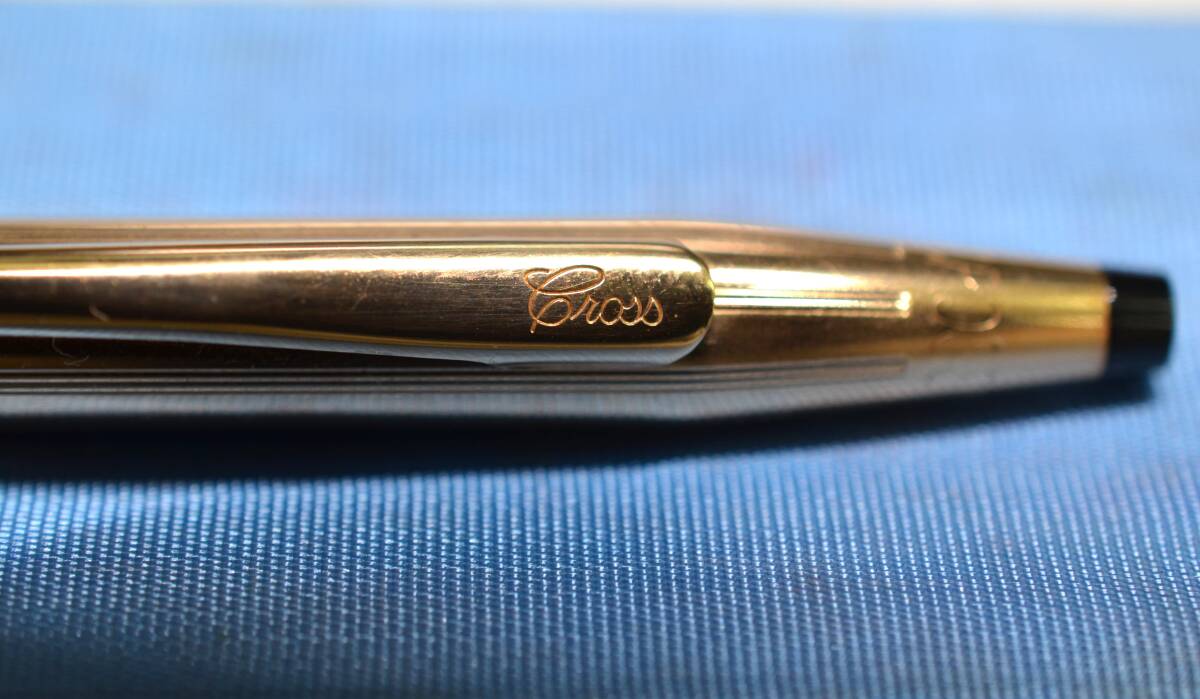 CROSS クロス 1/20 14KT GOLD FILLED ボールペン 2点セット ツイスト式 ゴールド 箱付 文房具 筆記用具 筆記未確認_画像5