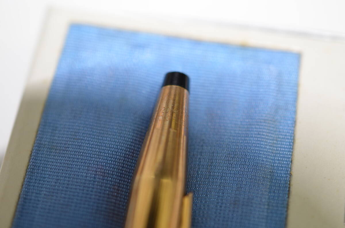 CROSS クロス 1/20 14KT GOLD FILLED ボールペン 2点セット ツイスト式 ゴールド 箱付 文房具 筆記用具 筆記未確認_画像10