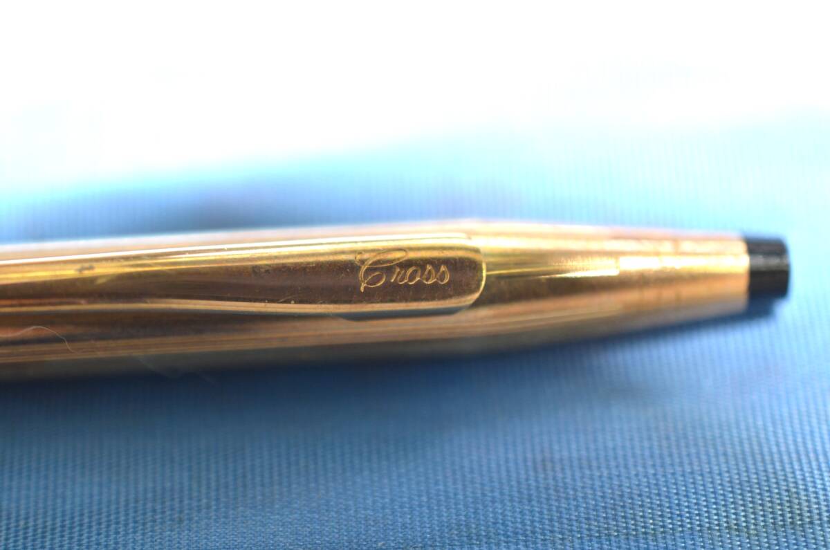 CROSS クロス 1/20 14KT GOLD FILLED ボールペン 2点セット ツイスト式 ゴールド 箱付 文房具 筆記用具 筆記未確認_画像9