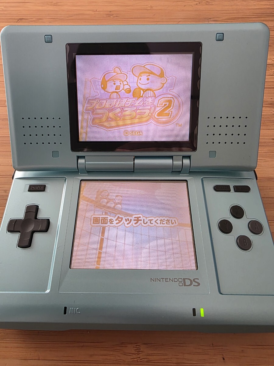 1円スタート! DS 初代 ニンテンドーDS本體 アダプター パワプロクンポケット1?2 プロ野球チームをつくろう！2付 送料230円