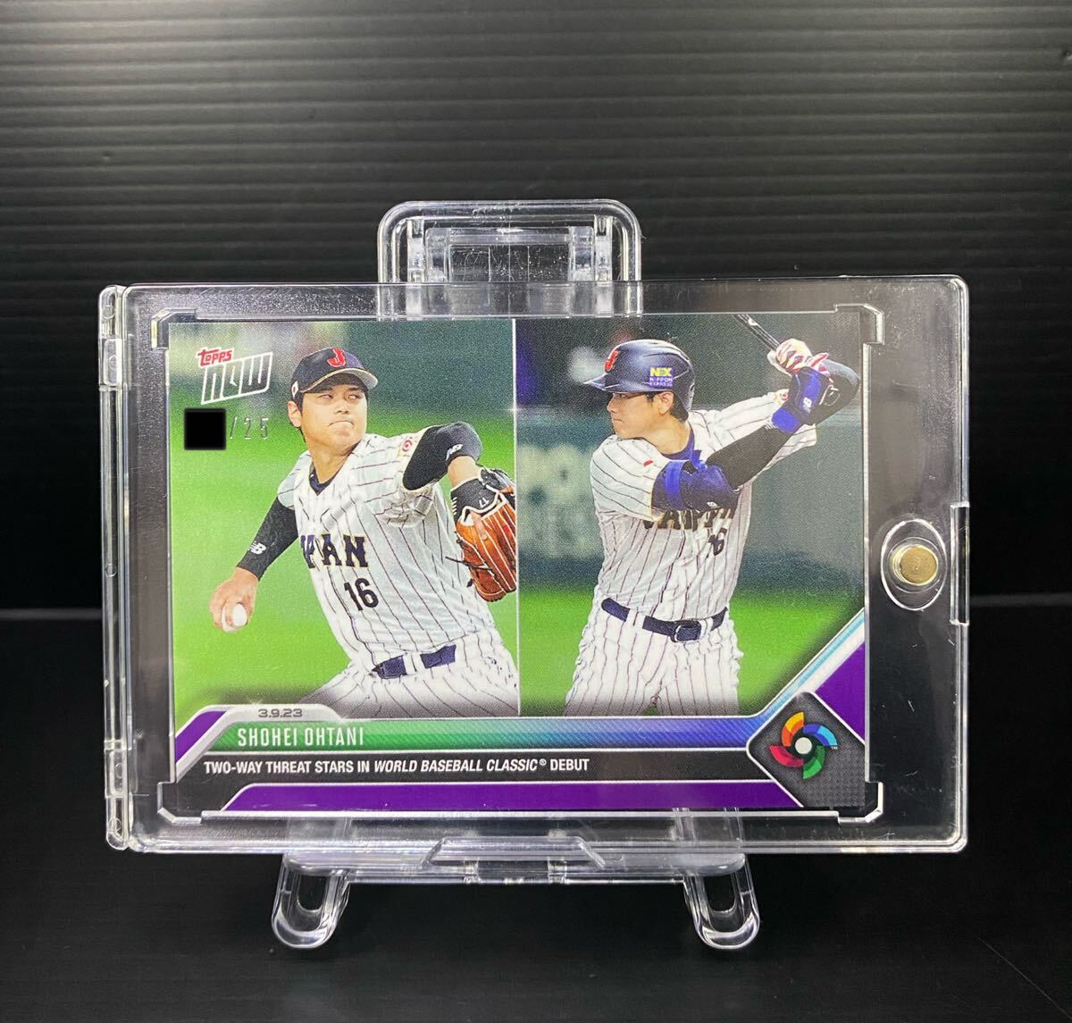 *25 листов ограничение * большой . sho flat Topps Now 2023 WBC JAPAN TWO-WAY THREAT STARS IN WORLD BASEBALL CLASSIC DEBUT CARD* прекрасный товар * *25 листов ограничение * большой . sho flat Topps Now 2023 WBC JAPAN TWO-WAY THREAT STARS IN WORLD BASEBALL CLASSIC DEBUT CARD* прекрасный товар *