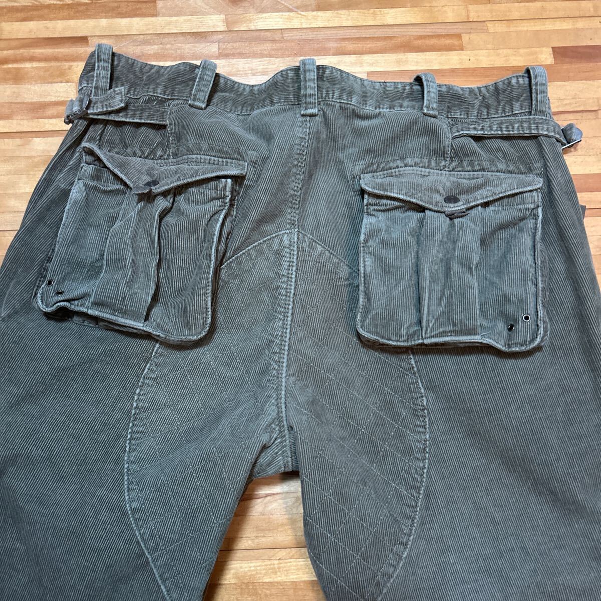 おしゃれ 機能的 POLO by RALPH LAUREN コ―デュロイ カーゴパンツ カーキ ビッグサイズ W42 ポロ ラルフローレン_画像7