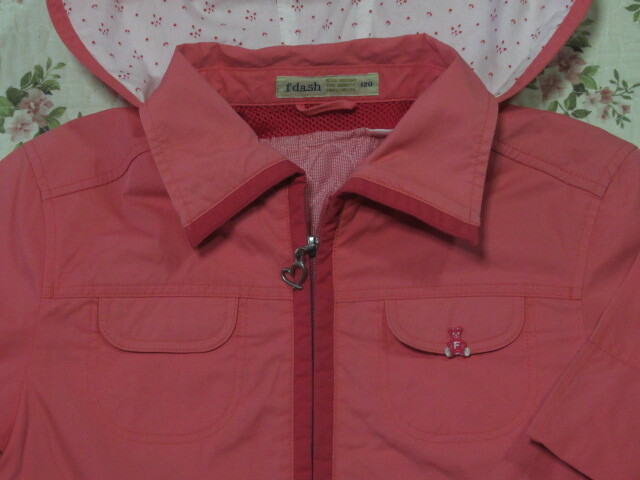 ファミリアfdash120cmサーモンピンクジャンバー＆リバーシブルベスト＊送料１８５円_画像8