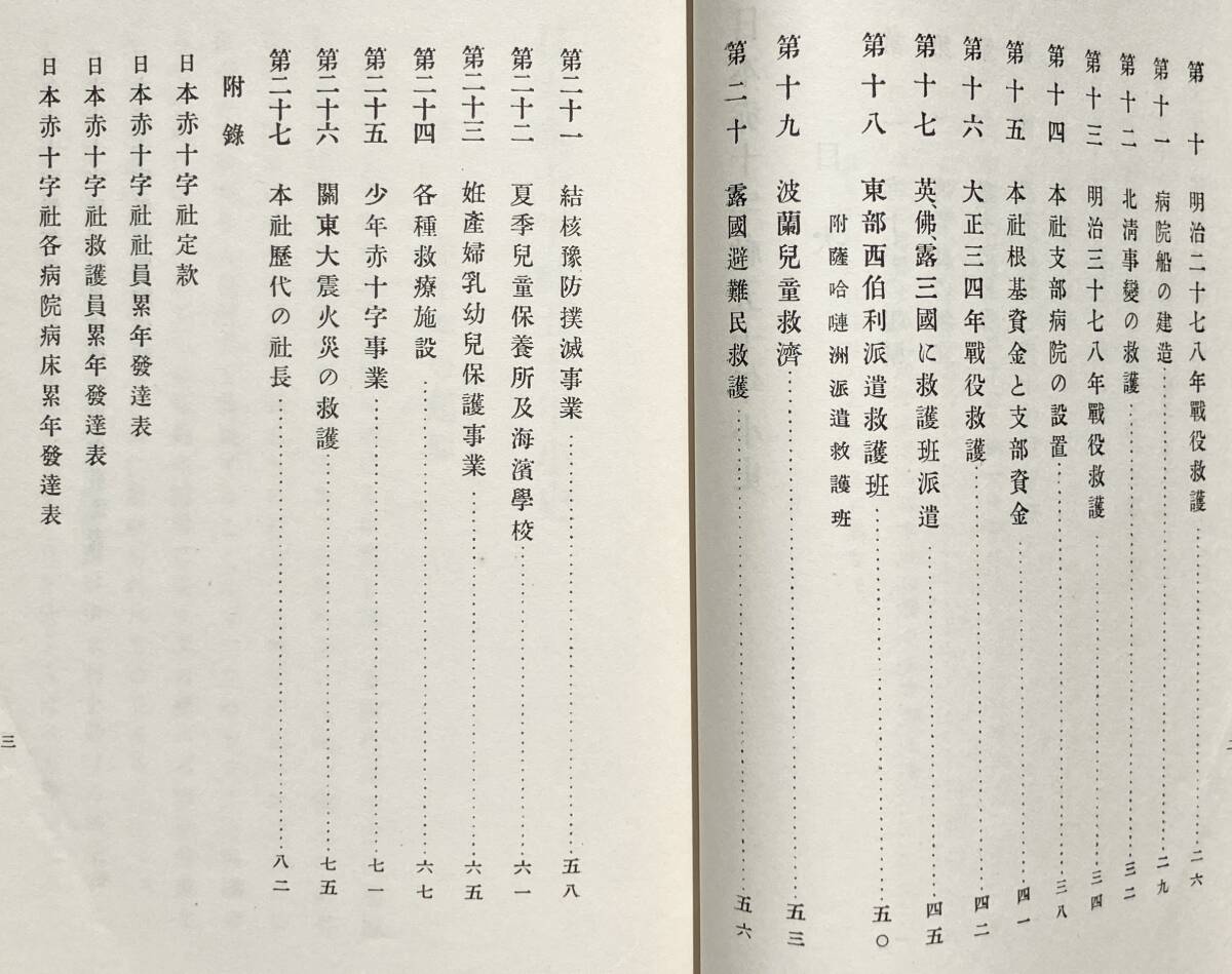 【大正15年/1926年】日本赤十字社五十年小史 日本赤十字社 大正15年 初版 1926年 日露戦争 野戦病院 関東大震災 病院船 社史 大正時代_画像8