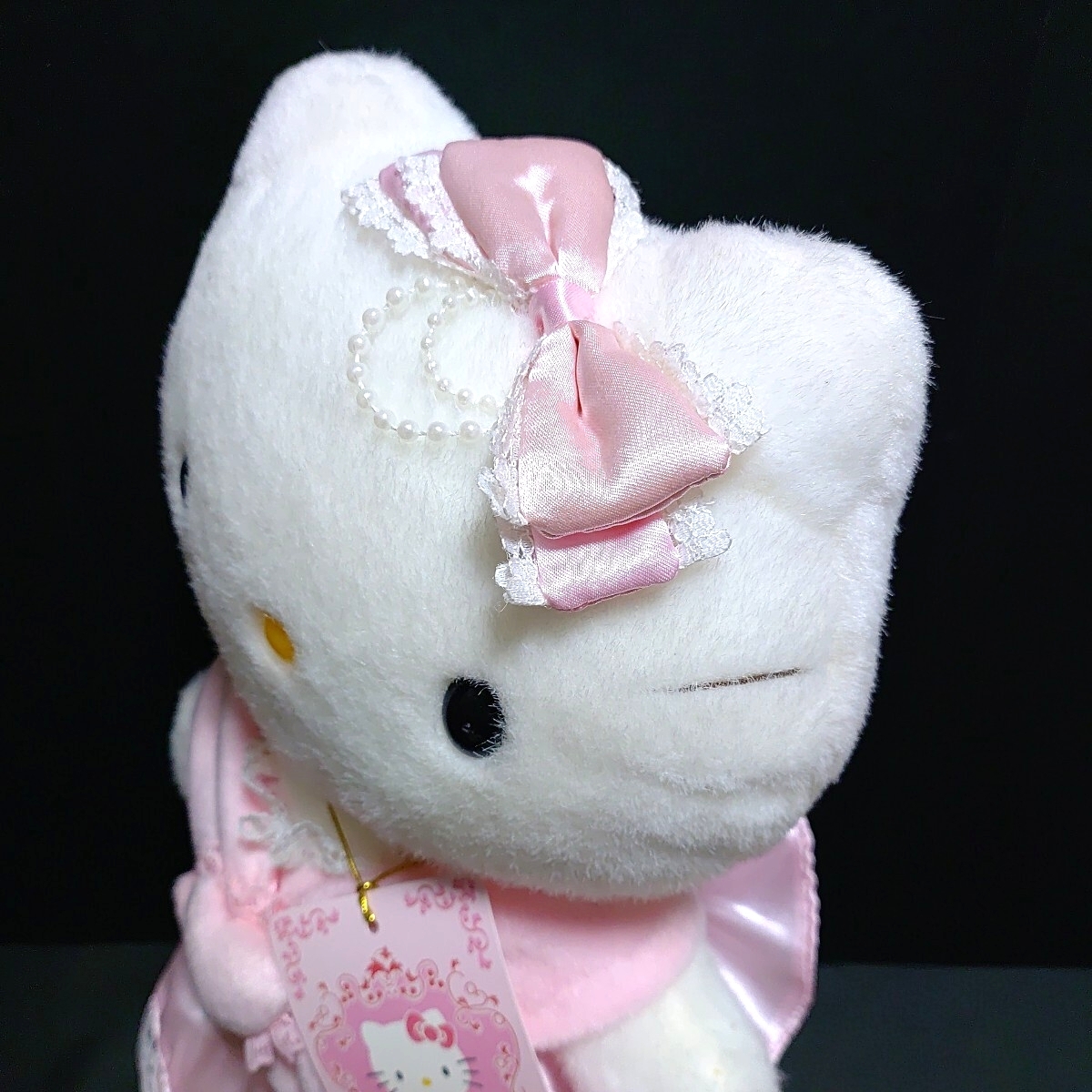 ハローキティ ドイツ製☆全高33cm ピンクドレス ドール キティ ぬいぐるみ 2005 サンリオ EURO Hello Kitty_画像6