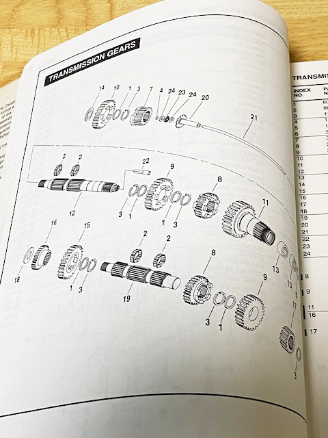  Harley Davidson FLT|FXR|SOFTAIL|DYNA EVOLUTION 1993-1994 список запасных частей [ б/у ]
