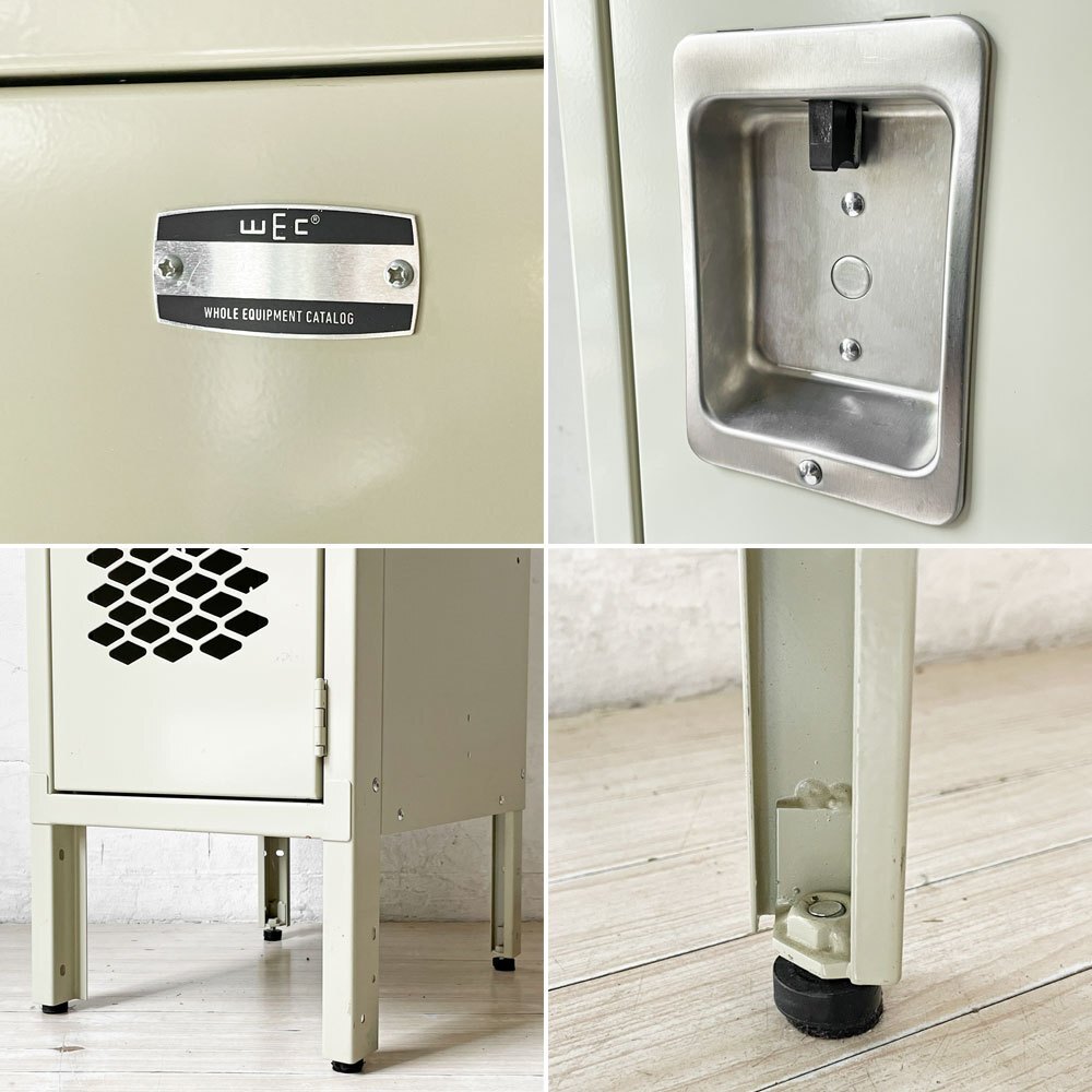 ★ WHOLE EQUIPMENT CATALOG ジェネラルスチールロッカー シングル アイボリー スチールキャビネット インダストリアル 店舗什器 廃盤_画像8