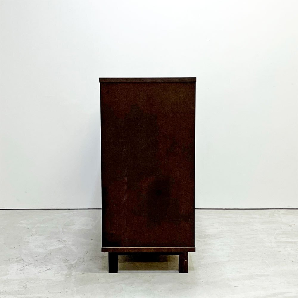 ● 無印良品 MUJI 2×3 2段3列 タモ材 ブラウン オープンシェルフ 棚 キャビネット 飾り棚 立ち脚 シンプルデザイン 廃番_画像4