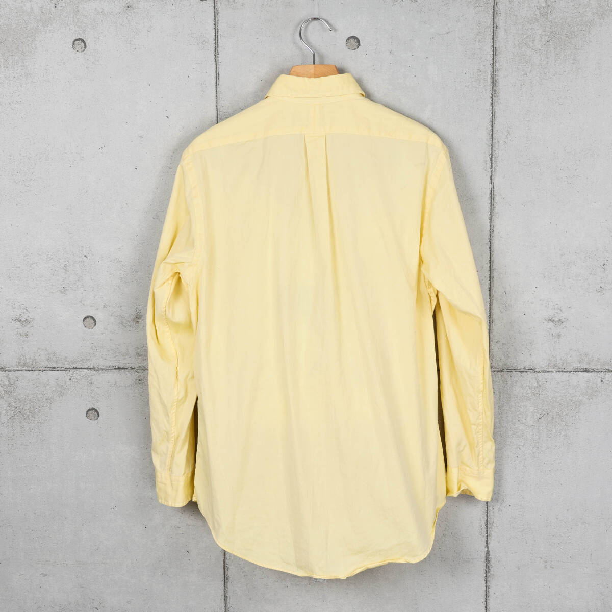 Poloラルフローレン◆CUSTOM FIT ピンオックス ボタンダウンシャツ◆イエロー◆サイズ16-32/33_画像2