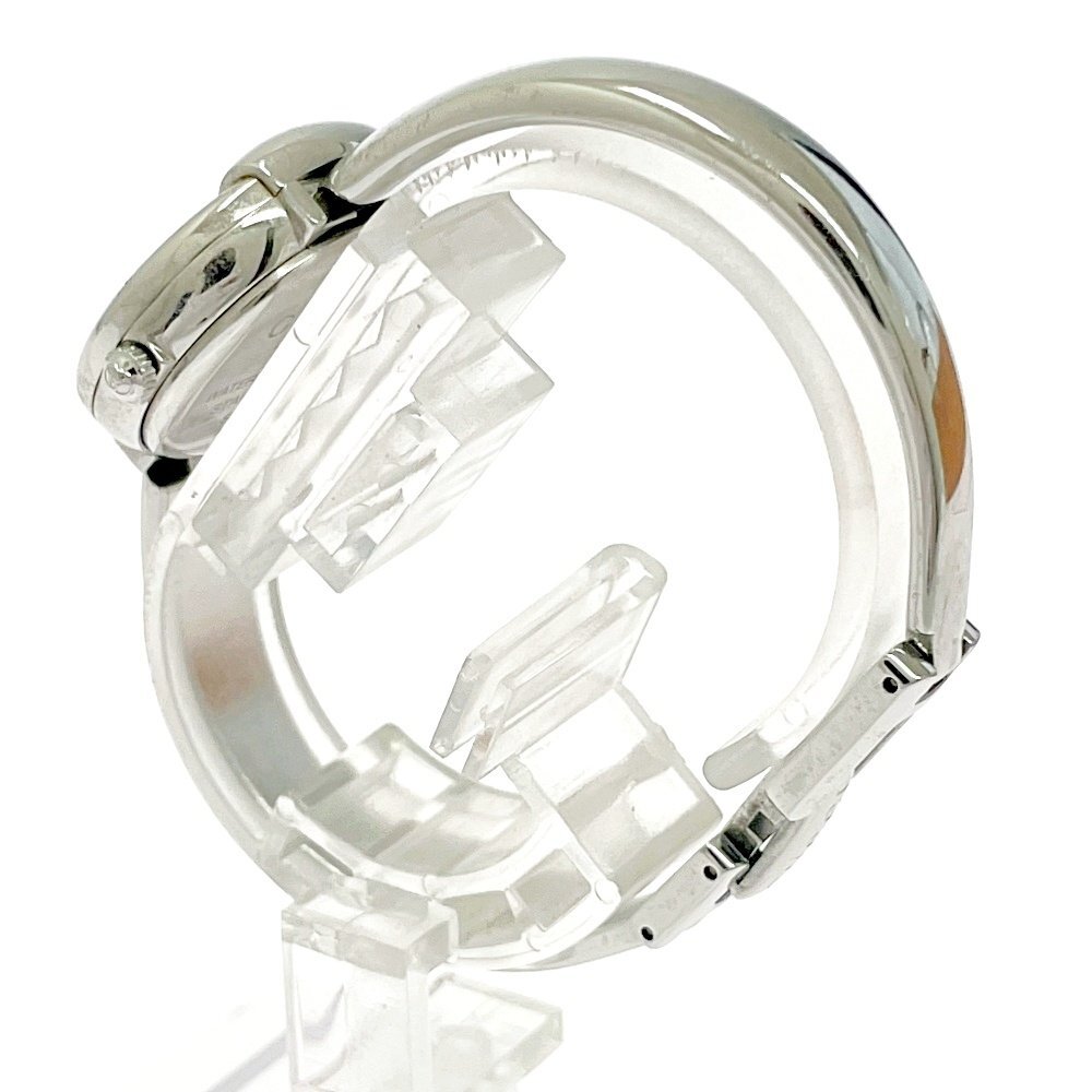 【1円スタート】GUCCI グッチ 1400L バングルウォッチ SS ブラック文字盤 クオーツ レディース腕時計 490892_画像4