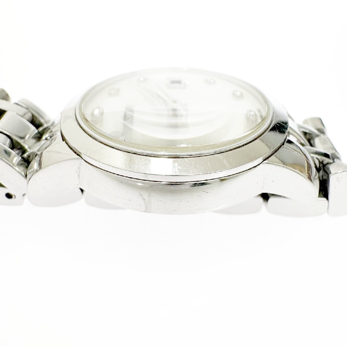 【1円スタート】【訳あり品】FENDI フェンディ 2100L デイト SS シェル文字盤 クオーツ レディース腕時計 490827_画像3