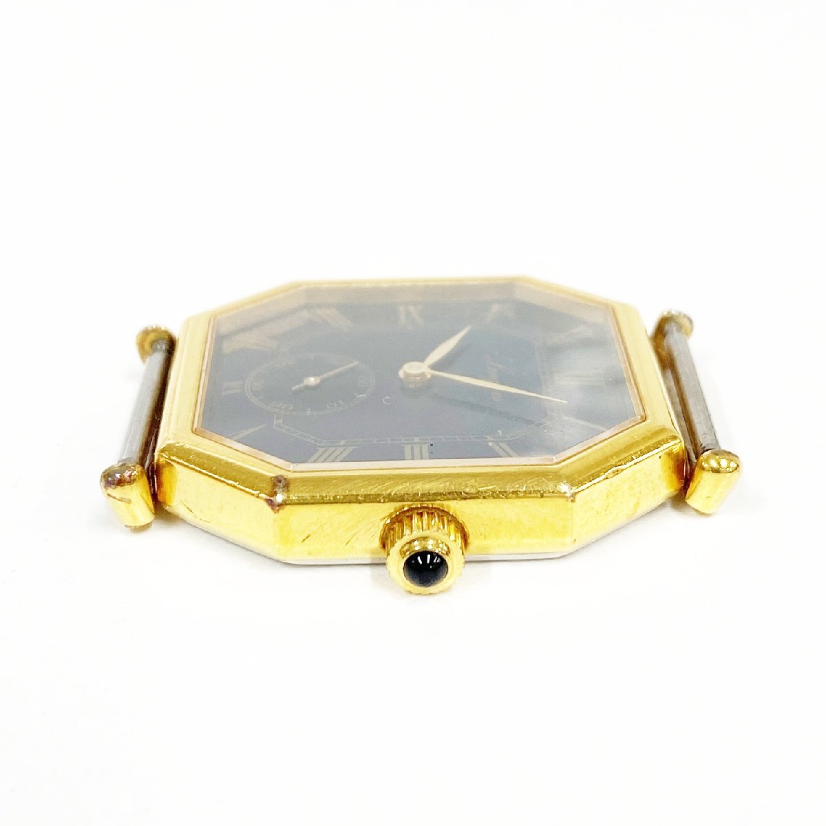 【1円スタート】LONGINES ロンジン スモセコ GP×SS ブラック文字盤 手巻き ボーイズ腕時計 ジャンク 495508_画像2