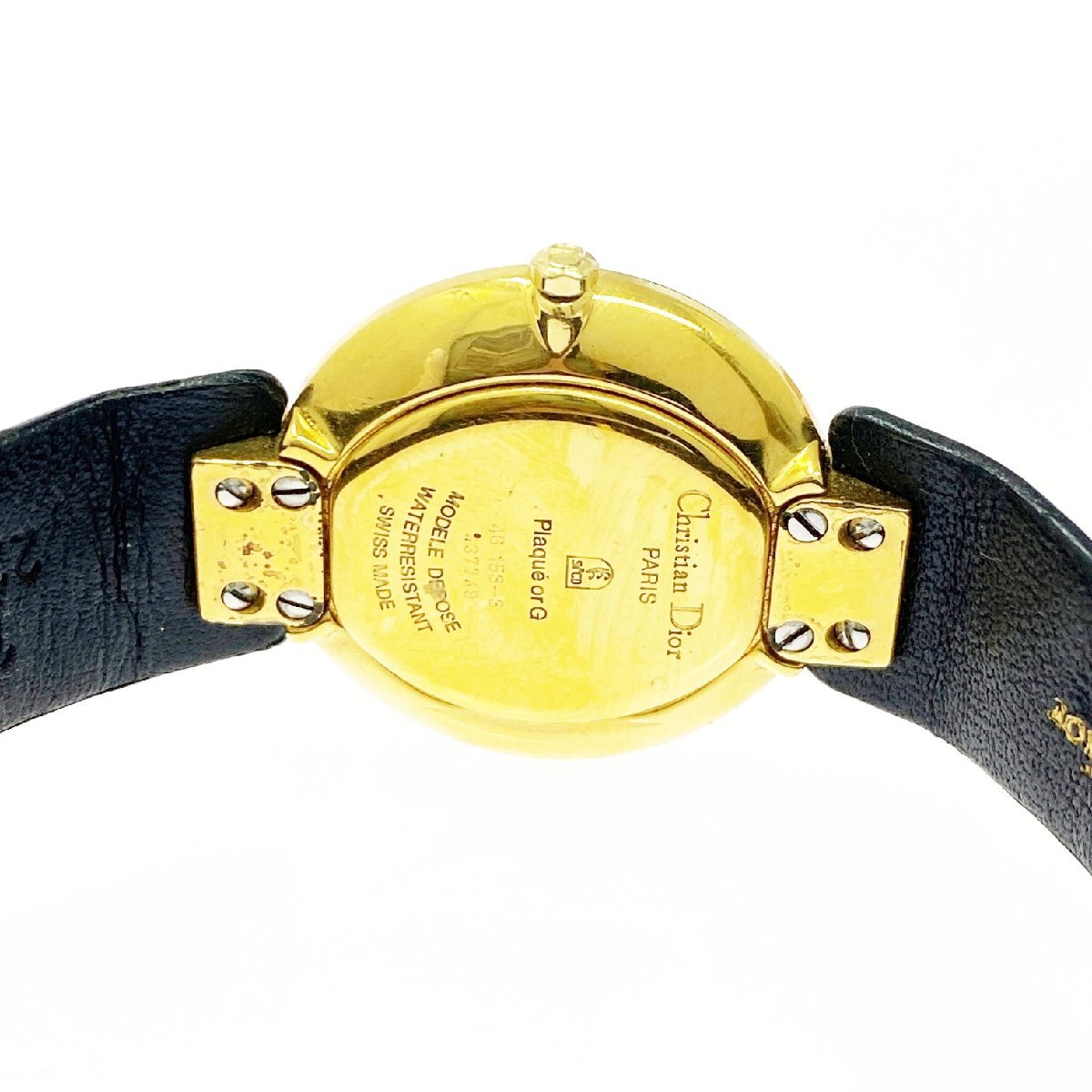 [1 иен старт ]Christian Dior Christian Dior 46 153-3 Bagira GP черный циферблат QZ женские наручные часы 504086