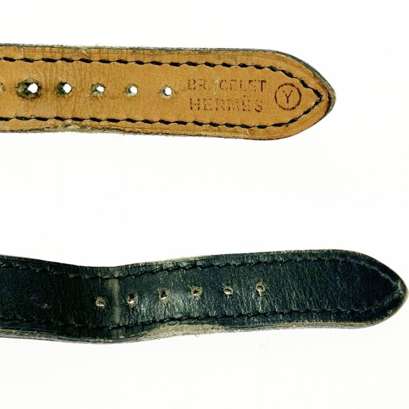 【1円スタート】HERMES エルメス メドール GP×革ベルト ホワイト文字盤 クオーツ レディース腕時計 A896668_画像9