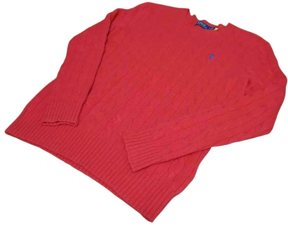 【未着用】ラルフローレン大人気カシミヤ混クルーネックケーブルセーター現行品_画像4