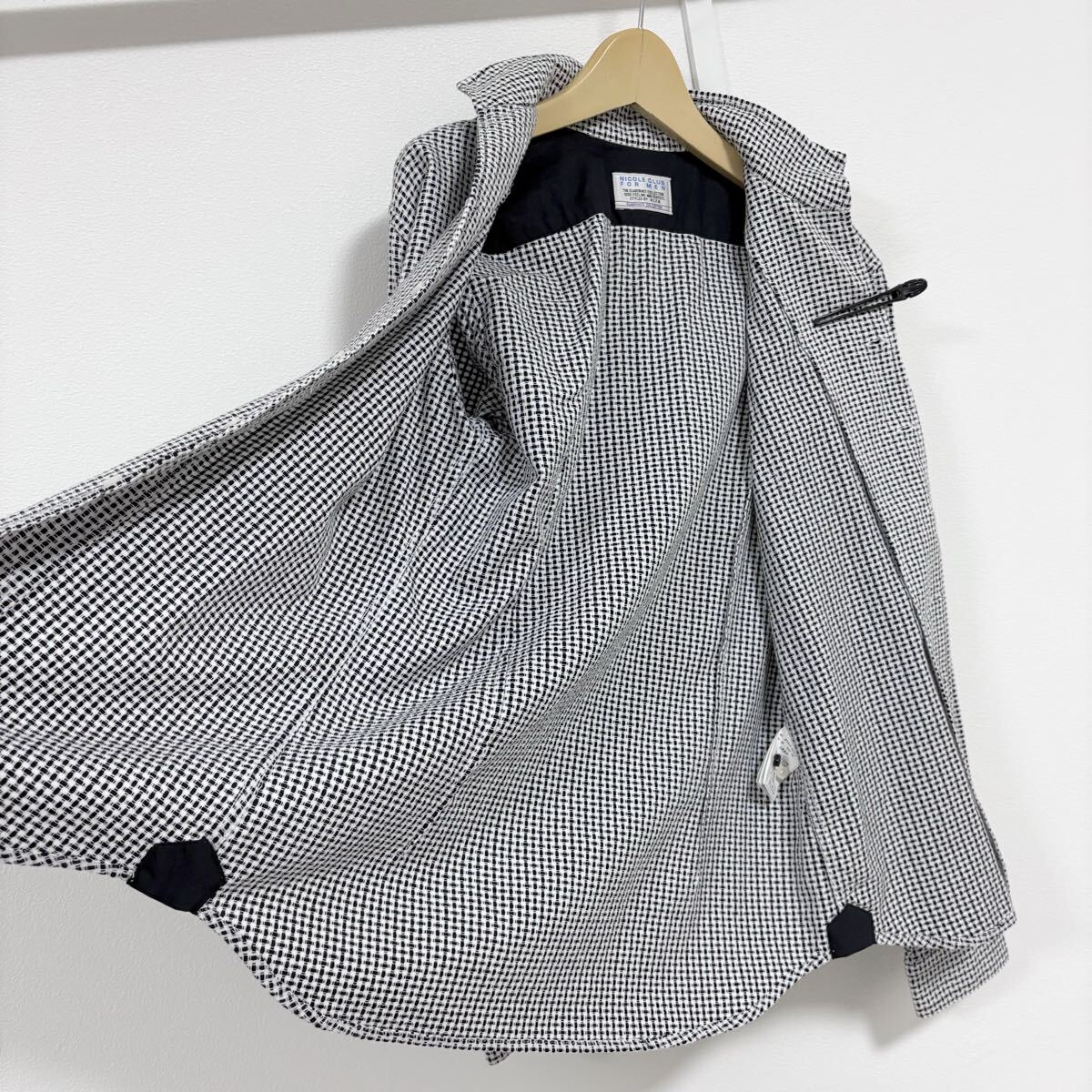 NICOLE CLUB FOR MEN 総柄シャツ　長袖シャツ　トップス_画像5
