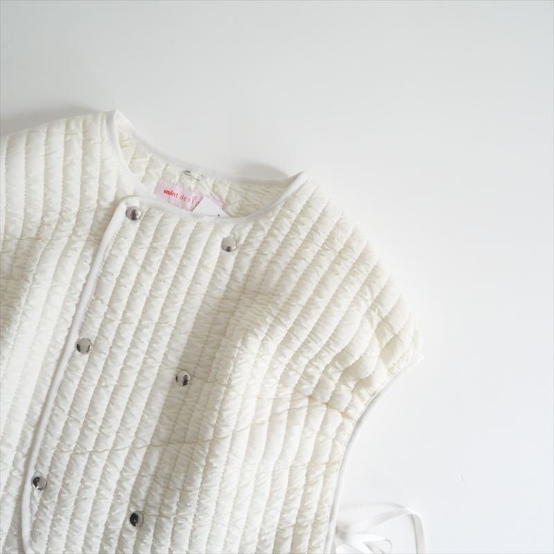 2024AW / 未使用 / mintdesigns ミントデザインズ / QUILTING VEST ベスト 2 / 45242-QT1TF11 / 2502-0648_画像1