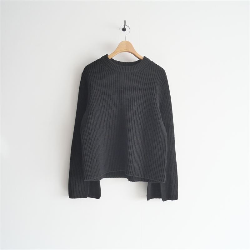 2023 / SLOANE スローン / 5G片畦編み コットン×ポリエステル スリットスリーブ ニット 1 / SL7S-374 / 2505-0501_画像1