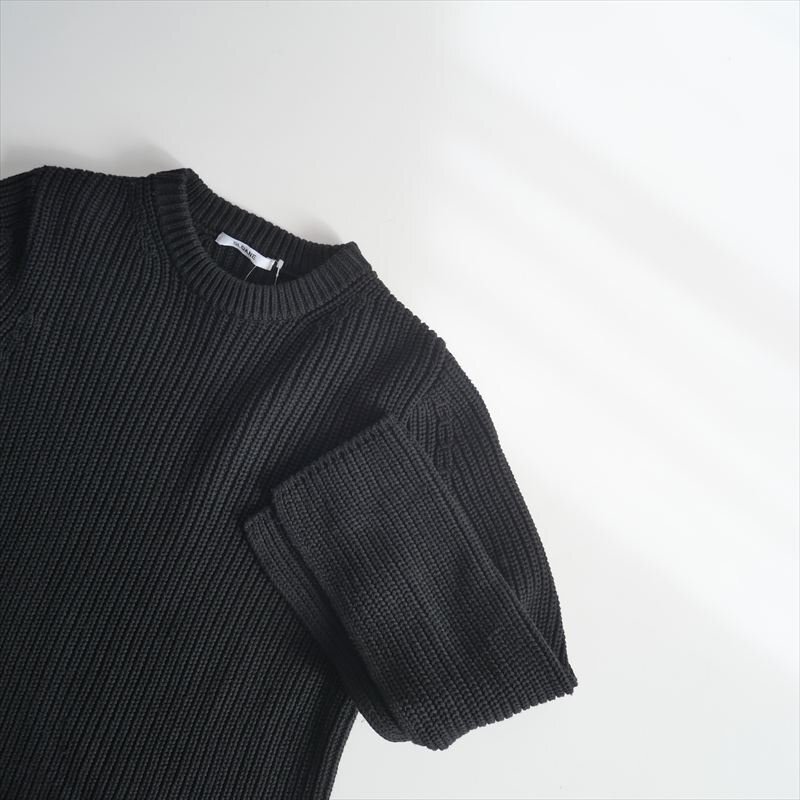 2023 / SLOANE スローン / 5G片畦編み コットン×ポリエステル スリットスリーブ ニット 1 / SL7S-374 / 2505-0501_画像6