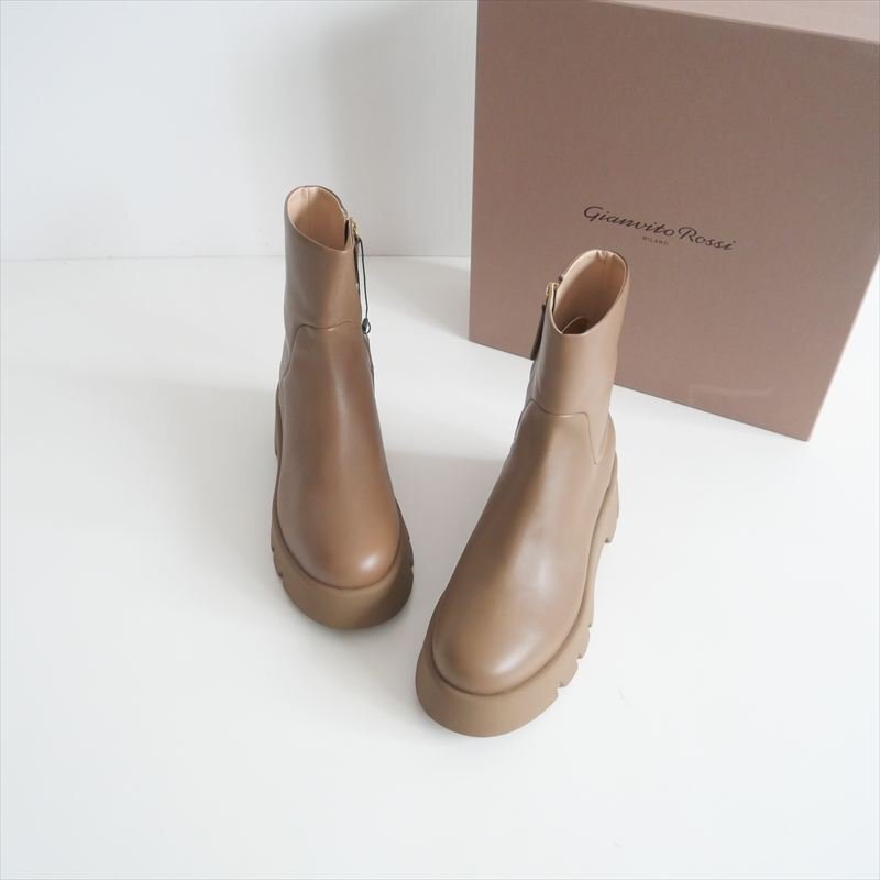 〇継続販売型 / DEUXIEME CLASSE同型お取扱い / Gianvito Rossi / MONTEY ブーティー ブーツ 40 / G73297.20GOM / 2508-1269_画像1