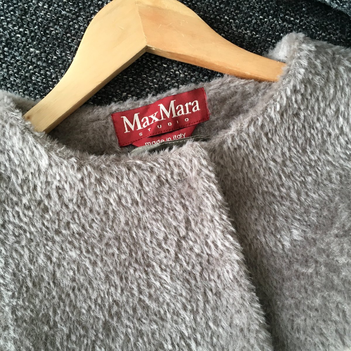 即決 美品　 マックスマーラ Max Mara アルパカウール　コートJ42　TM_画像5