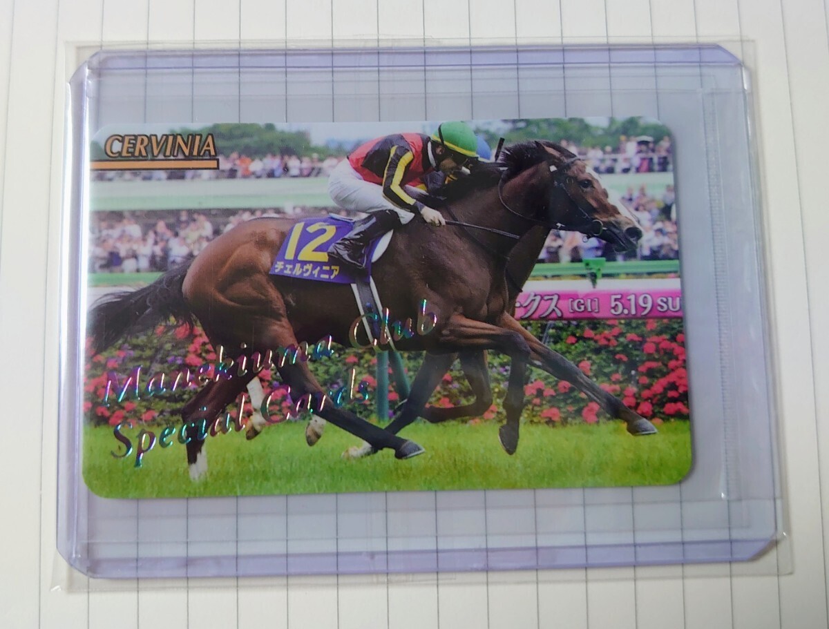 まねき馬倶楽部 No.J-281 チェルヴィニア レインボーカード 未開封 15枚限定 裏面証明書付き_画像1