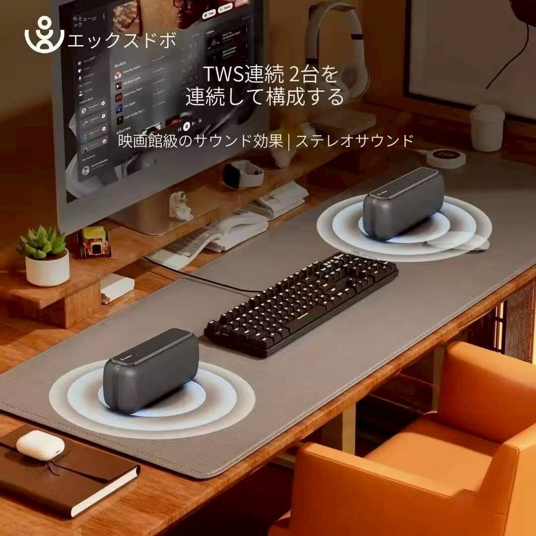 ☆New☆X8 Bluetooth ワイヤレススピーカー 小型 重低音ポータブル RED_画像5