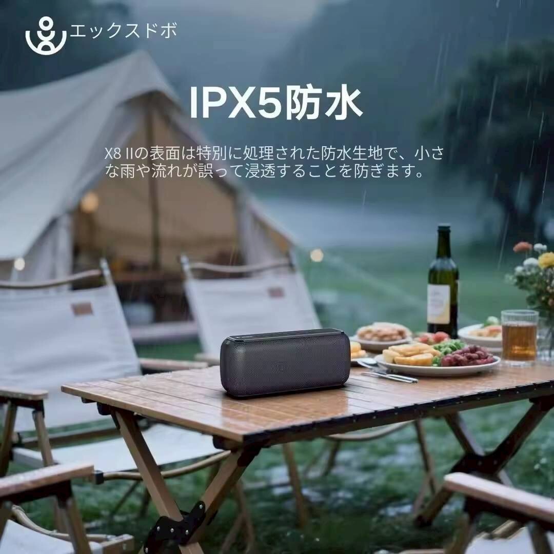 ☆New☆X8 Bluetooth ワイヤレススピーカー 小型 重低音ポータブル RED_画像6