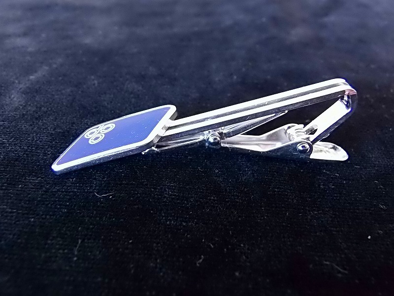 古い タイ留め（タイクリップ）◆企業のマーク入りですが会社名不明■長さ55㎜/重さ10g ■亡父が持っていたもの ★擦れ・小疵 ■送料￥140_画像5