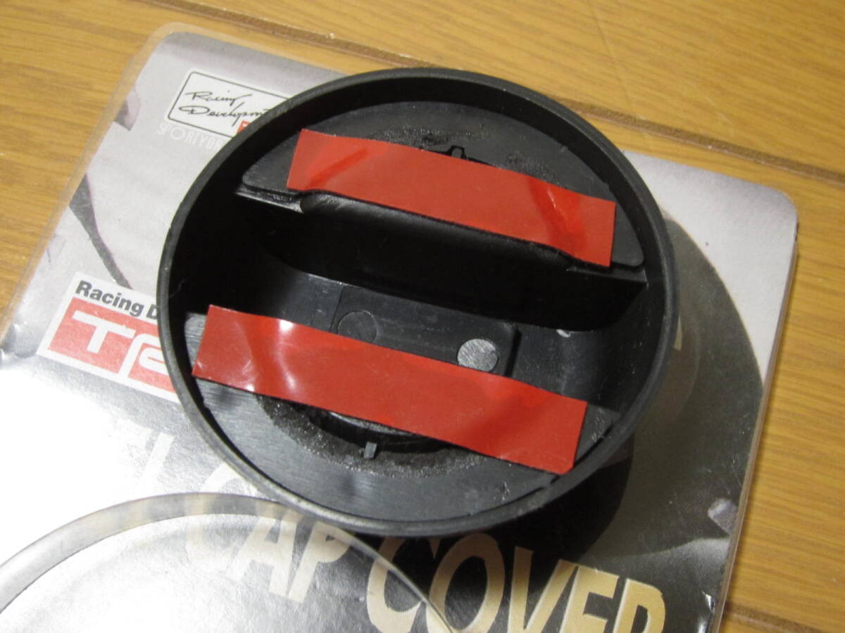 【送料無料】TRDタイプ★フューエルキャップカバー 黒 ブラック 燃料給油口ふた用カバー TOYOTA トヨタ レーシーカスタム スバルR1&R2 STI_画像5