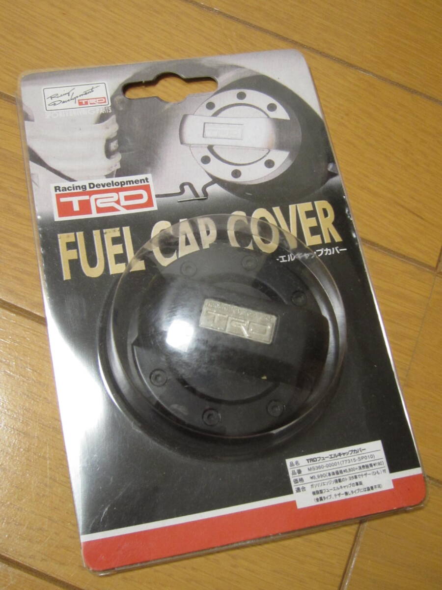 【送料無料】TRDタイプ★フューエルキャップカバー 黒 ブラック 燃料給油口ふた用カバー TOYOTA トヨタ レーシーカスタム スバルR1&R2 STI_画像1