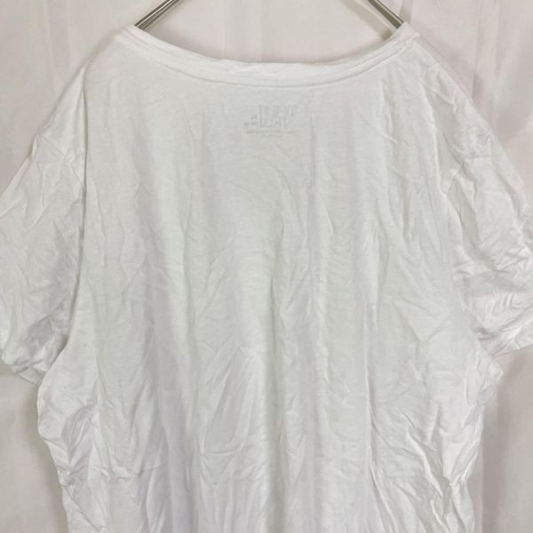 タイムアンドトゥルー　無(wú)地Tシャツ　ホワイト【XL】コットン100％　インナー