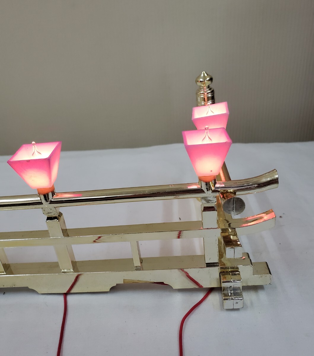 欄干　らんかん　電気付き　雛人形　ひな人形　雛道具　ひな道具　お雛様　おひな様　おひなさま　ひなまつり　ひな祭り　桃の節句_画像3