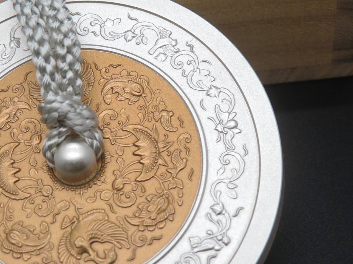 超レア　鴛鴦文鎮 造幣局 古鏡文鎮 オシドリ 純銀 青銅 記念品 高級_画像5