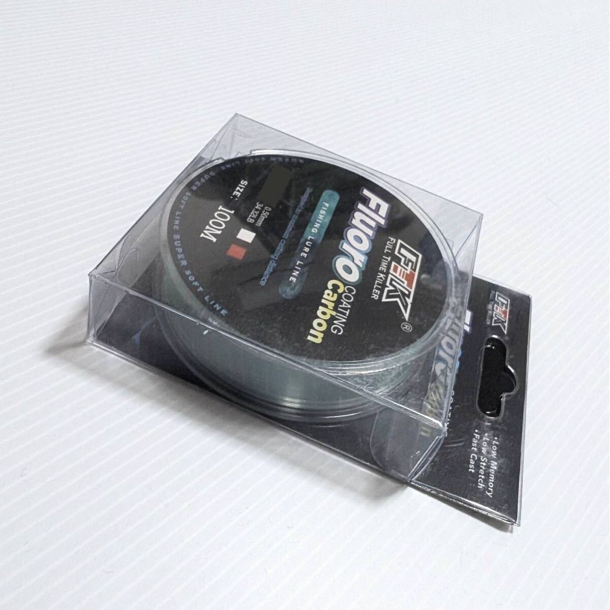 フロロカーボン 100m ブルー ハリス 道糸 釣り糸 ライン【 0.8号 】_画像6