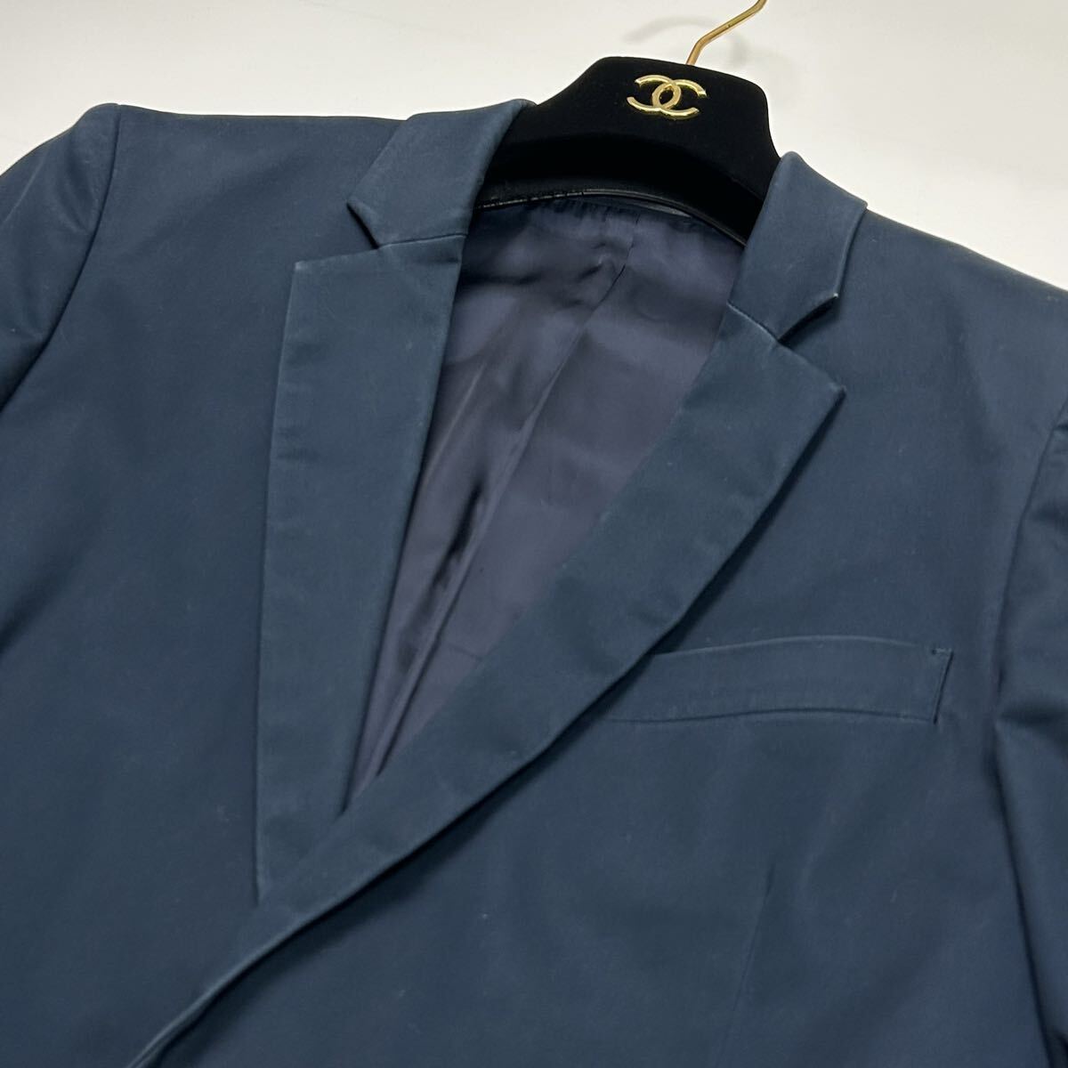 希少★ Paul Smith ポールスミス スーツ セットアップ ネイビー 裏地 総柄 紺 ビジネス カジュアル 最高級 メンズ 清潔感 カラフル _画像4