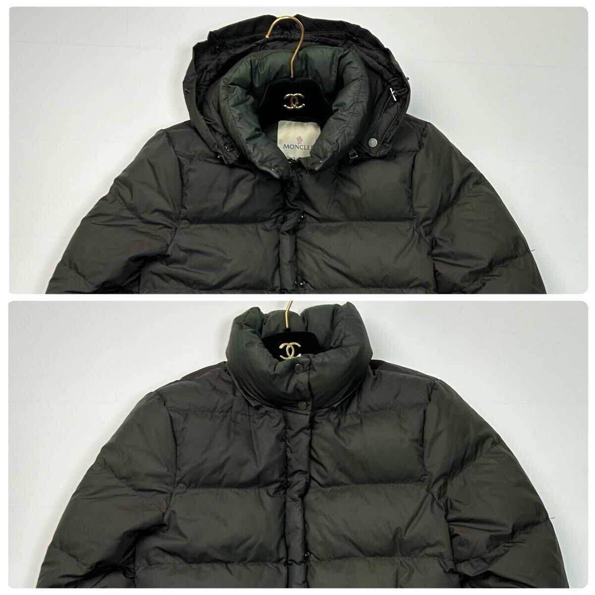 希少★ モンクレール MONCLER バレンタイン VALENTINE ダウン ダウンジャケット 3way フード ファー カーキ 深緑 アウター ダウン 肉厚_画像2
