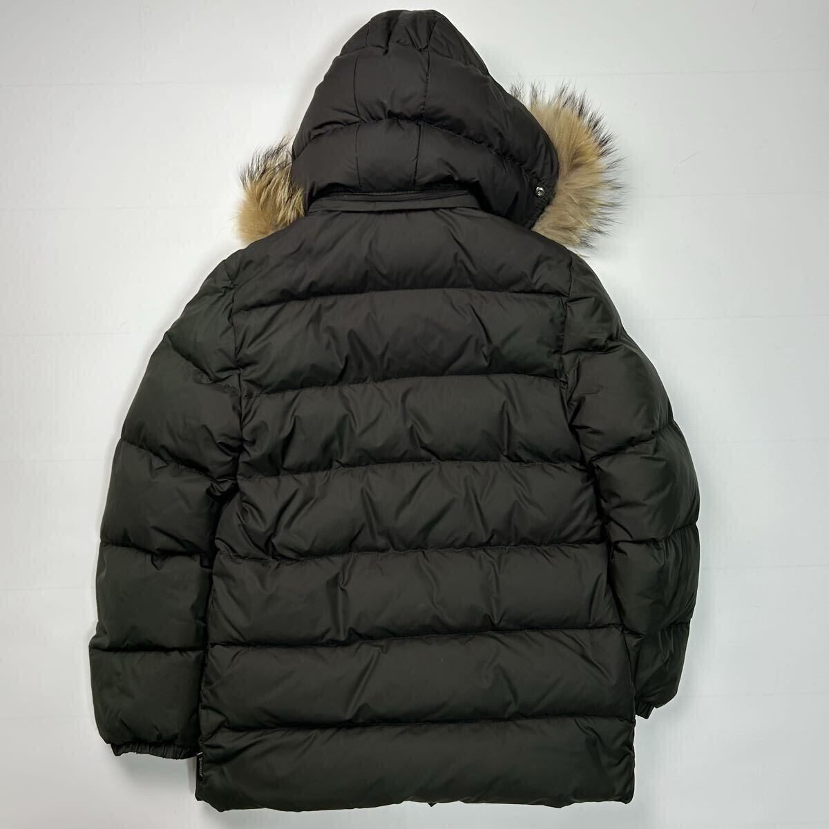 希少★ モンクレール MONCLER バレンタイン VALENTINE ダウン ダウンジャケット 3way フード ファー カーキ 深緑 アウター ダウン 肉厚_画像3