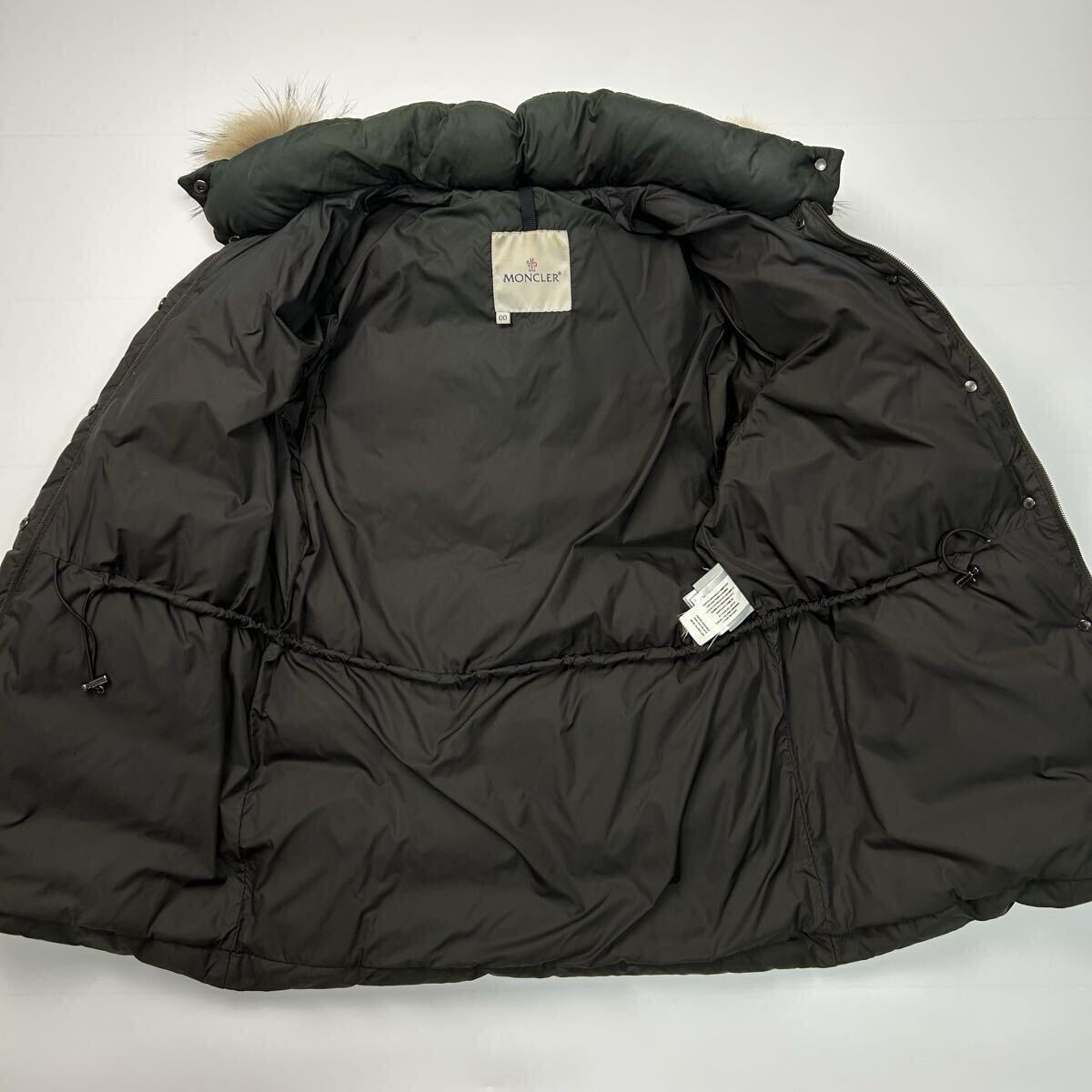 希少★ モンクレール MONCLER バレンタイン VALENTINE ダウン ダウンジャケット 3way フード ファー カーキ 深緑 アウター ダウン 肉厚_画像4