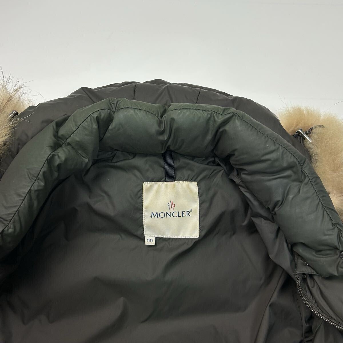 希少★ モンクレール MONCLER バレンタイン VALENTINE ダウン ダウンジャケット 3way フード ファー カーキ 深緑 アウター ダウン 肉厚_画像5
