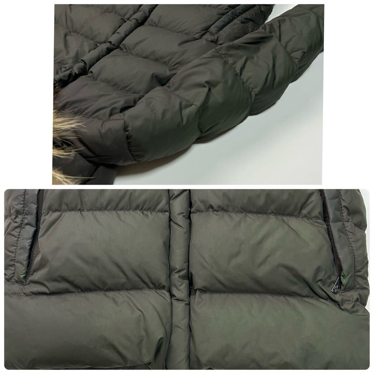 希少★ モンクレール MONCLER バレンタイン VALENTINE ダウン ダウンジャケット 3way フード ファー カーキ 深緑 アウター ダウン 肉厚_画像7